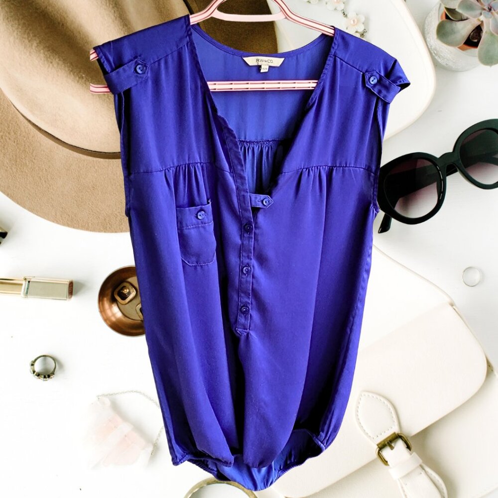 Sleeveless Blouse Elastic waist